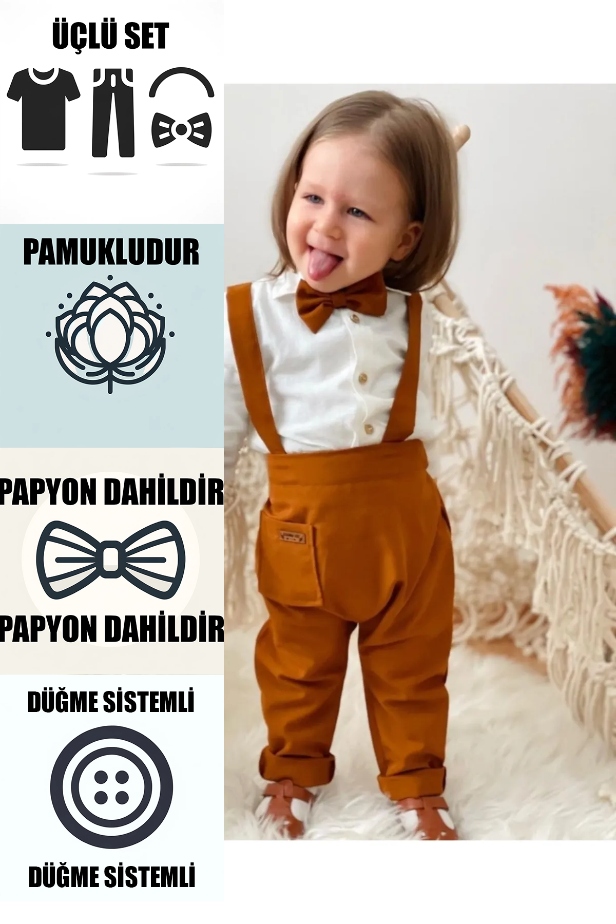 Salopet Kahverengi Takım