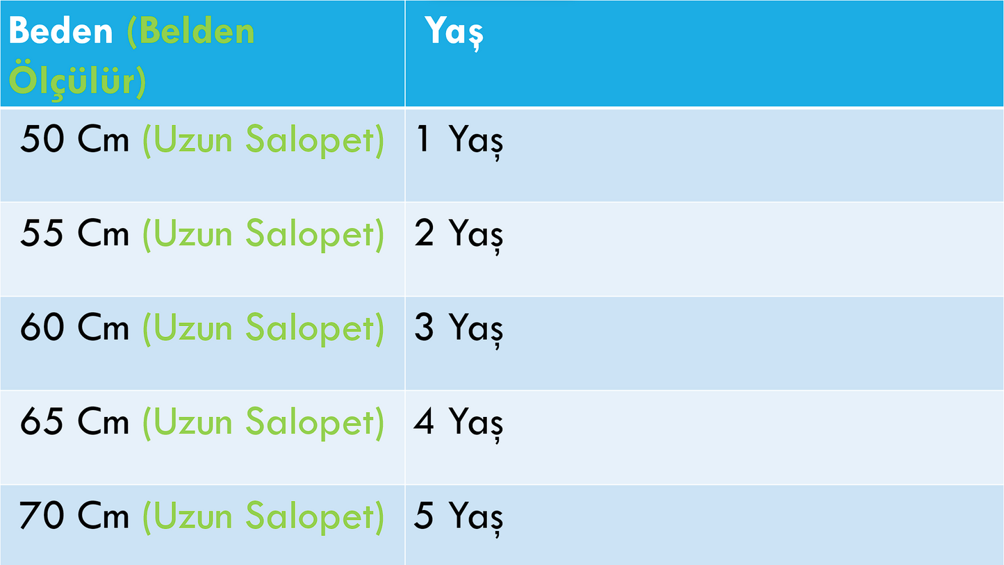 Salopet Mavi Takım